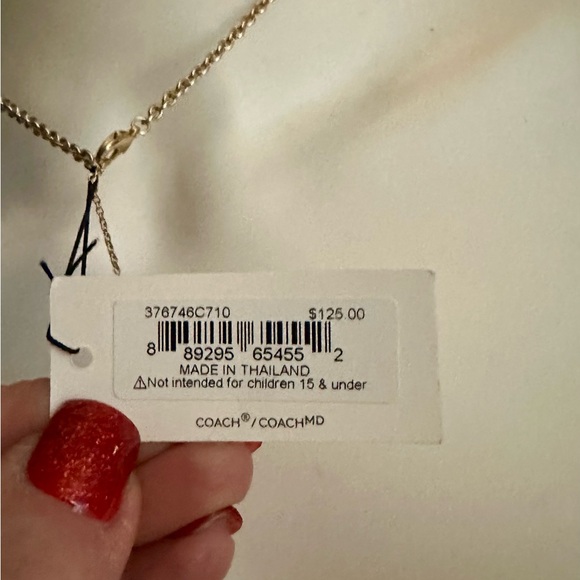 Coach Gold Kissing C Adjustable Necklace - Picture 7 of 7